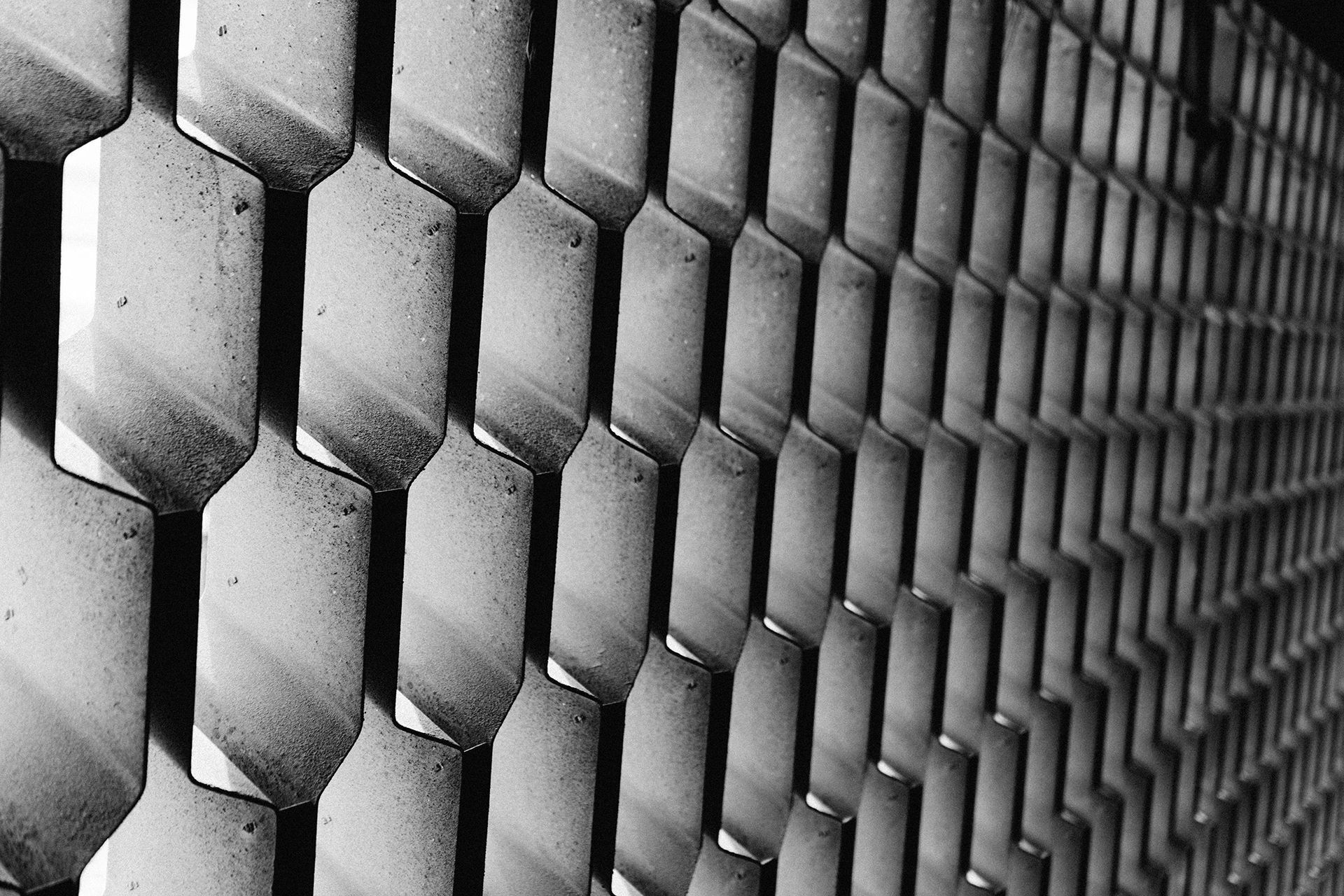 metal grating referring to cybersecurity